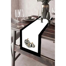 Aymira Home 40X140CM Dokuma Leke Tutmaz Baskılı Premium Tay Tüyü Kumaş Masa Örtüsü Dekoratif Runner Yıkanabilir