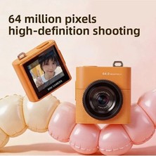 Etorva Store Mini Dijital Kamera 64MP 16X Digital Zoom Retro Vintage 1.4’’ekranlı Video Kamera Taşınabilir