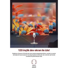 Datatek Tripotlu, Wifi ve HDMI Bağlantılı Taşınabilir Hd Çözünürlüklü LED Projektör Cihazı