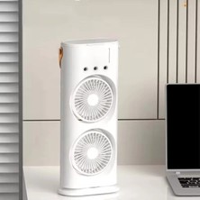 AyrStore Buğz Masaüstü Taşınabilir Sulu Soğutucu ve Vantilatör, Beyaz Renkli Mini Kişisel Iklimlendi
