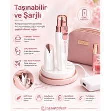 2 Başlıklı Kadın Epilasyon Aleti Kaş Şekillendirici ve Yüz Tüy Alma Cihazı