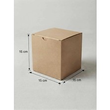 Aybaş Kağıtçılık 15X15X15 (5 Adet) Kilitli E Ticaret Kutusu, Internet ve Kargo Kutusu, Hediye Kutusu, Karton Kutu, Kraft Kutu