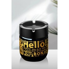 Empressco Cam Kokusuz Küllük 425 cc 'gold Hello' Desenli