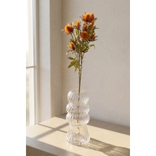 Acar Eterna Bloom Yapay Tek Dal Deve Dikeni Turuncu - 68 cm
