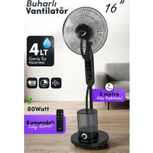 Mo Dou 16 Inç Buharlı Vantilatör 75W Kumandalı 4 Litre Su Hazneli Uzaktan Kumandalı Ayaklı Sessiz Vantilatör