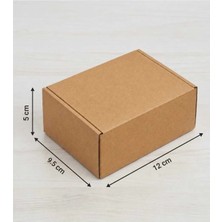 Aybaş Kağıtçılık 12X9,5X5 (25 Adet) Kilitli E Ticaret Kutusu, Internet ve Kargo Kutusu, Hediye Kutusu, Karton Kutu, Kraft Kutu