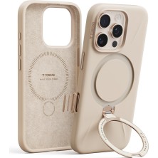 Torras Apple iPhone 16 Pro O Stand Spin Silicone Serisi Magsafe Kılıf