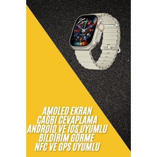 Laraheiser Akıllı Saat Kol Saati Android ve Ios Uyumlu Nabız Ölçer Sesli Asistan Yeni Nesil