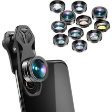 Apexel 11'i 1 Arada Cep Telefonu  Iphone & Android Için Akıllı Telefon Lens Kiti