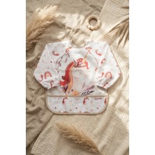 Etorva Store Aura Unicorn Desenli Sıvı Geçirmez Uzun Kollu Bebek Mama Önlüğü - Blw Uyumlu, Kırıntı Cepl