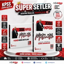 Akm Kitap Hoca Kafası 2026 Kpss Matematik Video Ders Notu ve Soru Bankası Seti 2 Kitap