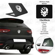 Empressco Kuru Kafa Wolksvagen Wv Ablemi Beyaz Sticker, Araba, Etiket, Aksesuar, Tuning, Modifiye, Arma