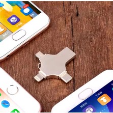 Etorva Store Otg 4in1 Cep Telefonu Çok Fonksiyonlu USB Flash Bellek 64 GB Type-C, Micro Sd ve Kart Okuyucu