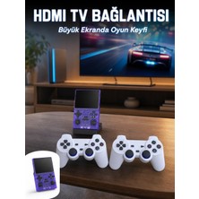 Etorva Store Retro Oyun Konsolu 2 Kablosuz Oyun Kolu ve IPS Ekranlı