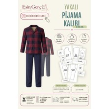 Esin'in Diktikleri Erkek Yakalı Pijama Kalıbı | XS-5XL Beden | Kağıt Baskı | Profesyonel Dikiş Kalıbı