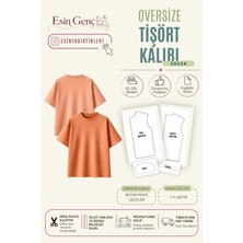 Esin'in Diktikleri Erkek Oversize Tişört Kalıbı | Xs-5xl Beden | Kağıt Baskı | Profesyonel Dikiş Kalıbı