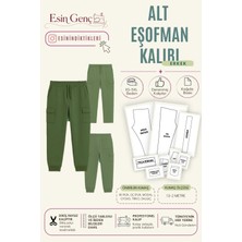 Esin'in Diktikleri Alt Eşofman Kalıbı | Xs-5xl Beden | Kağıt Baskı | Profesyonel Dikiş Kalıbı