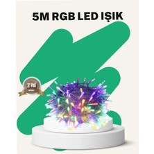 Brf Store Sepetium 50’li LED Şeffaf Kablolu 5 M Aydınlatma Işık Süsleme LED