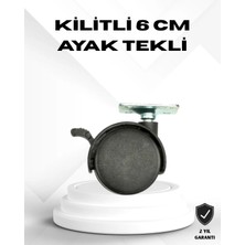 Brf Store Sepetium Kilitli 6 cm Masa Ayağı Tekli Döner Tekerlek