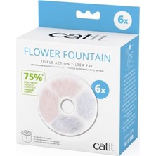 Brf Store Sepetium Catit Triple Action Filtre Çerçevesiz, Catit Çiçek Çeşmesi Için Filtre, 6'lı Paket