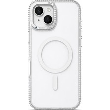 Nettech Apple iPhone 15 Uyumlu Taşlı Seri Arka Koruma Kılıf
