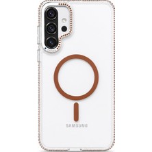 Nettech Samsung Galaxy S24 Fe Uyumlu Taşlı Seri Arka Koruma Kılıf
