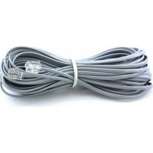 Brf Store Sepetium Primex Plus 2CX0.10MMX7 5/10/15/20 Metre Adsl RJ11 Telefon Kablosu Gri, Adsl Vdsl Modem Kab