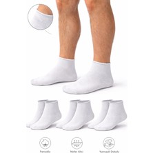 Ducks Socks Erkek Pamuk Dikişsiz Lastiksiz Çorap 3'lü Paket Kısa Konç / Iz Bırakmaz / Sıkmayan Çorap