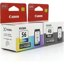 Brf Store Sepetium Canon Pg-46 Renkli + cl 56 Siyah 2li Kartuş Seti