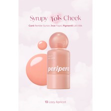Peripera Ince Yapılı, Ciltle Bütünleşen, Pigmentli Likit Allık Perıpera Syrupy Tok Cheek (13 Lazy Apricot)