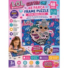 Laço Kids Lol Surprise Glitter On 48 Parça Frame Puzzle LOL7597