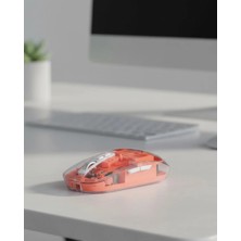 Brf Store Sepetium Sessiz Tıklamalı Şeffaf Mouse Bluetooth ve USB Uyumlu