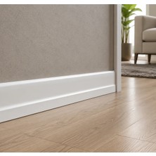 İnan Yapı Laminant Parke S Model Süpürgelik 8 cm Lake Beyaz S501