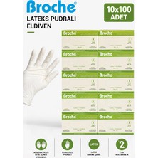 Broche LATEKS PUDRALI MUAYENE ELDİVENİ S BEDEN 10'LU PAKET