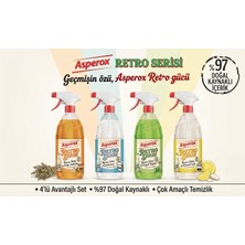 Asperox Retro Serisi 4'lü Çok Amaçlı Temizleyici Seti