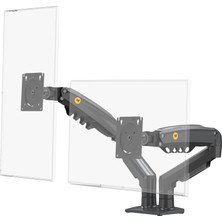 Brf Store Sepetium North Bayou Nb F160 Ergoflex 17-27" Çift Kol 2-9 kg Amortisörlü Monitör Standı (Dark Gray)