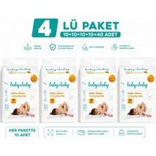 Baby&baby Kaydırmaz Bantlı Bebek Bakım Örtüsü 60X60CM 10'lu x 4'lü Paket