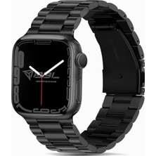 Brf Store Sepetium Babilden Apple Watch Series Se/11/10/9/8/7/6/5/4/3 ile Uyumlu Çelik Kordon (BBL04)