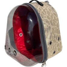 Brf Store Sepetium Snake Şeffaf Astronot Kedi Köpek Taşıma Çantası 42X22X33 cm Sarı