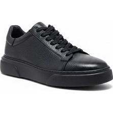 Ustalar Ayakkabı Siyah Hakiki Deri Sneaker Ayakkabı 632.2501