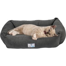 Brf Store Sepetium Purecanpati Kedi Yatağı, Küçük Irk Köpek Yatağı 55 cm x 40 cm Antrasit Renk