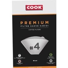 Brf Store Sepetium Cook Premium Filtre Kahve Kağıdı - Ebat 4, 80 Adet