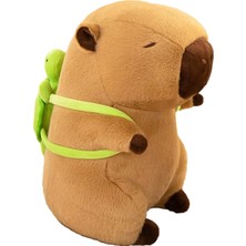 Brf Store Sepetium 25 cm Capybara Pelüş Hayvan, Capybara Pelüş, Kaplumbağa Sırt Çantası ile Pelüş Hayvan, Çocu