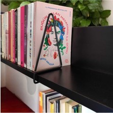 Brf Store Sepetium Eceaksesuar Kitap Tutucu ve Metal Kitap Desteği 2'li Paket Siyah