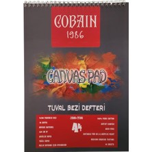 Brf Store Sepetium Cobain 1986 Canvas Pad Tuval Bezi Defteri Akrilik, Yağlıboya, Guaj Defteri (A3)