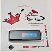 Brf Store Sepetium Kingboss 16GB Taşınabilir Mini Ses Kayıt Cihazı USB 2.0