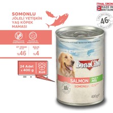 BonaCibo Jöleli Somonlu Yaş Köpek Maması, 400 gr x 24 Adet