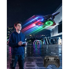 Datatek LED Işıklı Fighter Jet Tasarımlı Drone Uzaktan Kumandalı Akrobatik Oyuncak Uçak