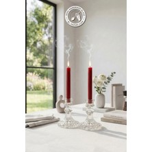 Glamis Selen Concept Linea Model Cam Şamdan & Mumluk Küçük Boy 2'li Set