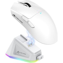 Brf Store Sepetium Attack Shark X11 Manyetik Şarj Yuvası Oyun Faresi, Pixart PAW3311 Oyun Sensörü, Bt/2.4g Kab